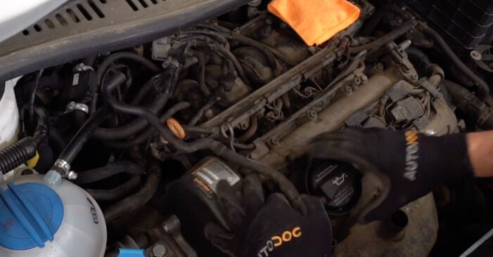 How to replace Ignition Coil on VW Polo Saloon (602, 604, 612, 614) 2014: download PDF manuals and video instructions