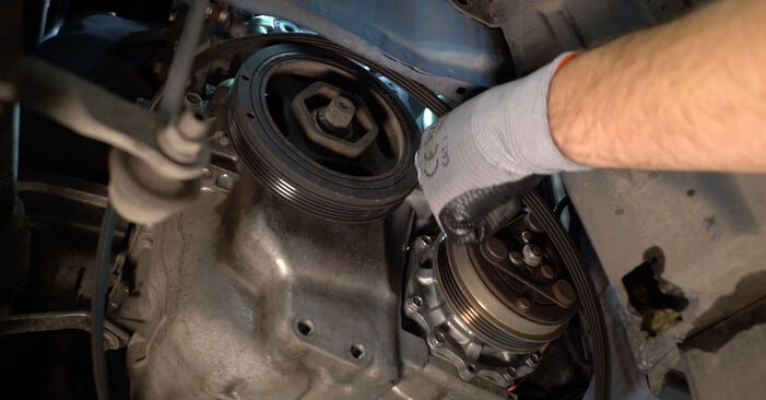 How to remove HONDA CR-Z 1.5 IMA (ZF2) 2014 Poly V-Belt - online easy-to-follow instructions