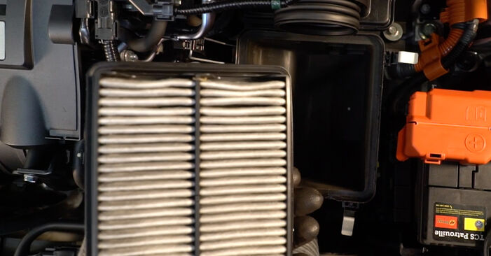2009 Honda Jazz 3 wymiana Filtr powietrza: darmowe instrukcje warsztatowe