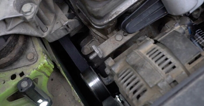 Need to know how to renew Poly V-Belt on VW LUPO 2005? This free workshop manual will help you to do it yourself
