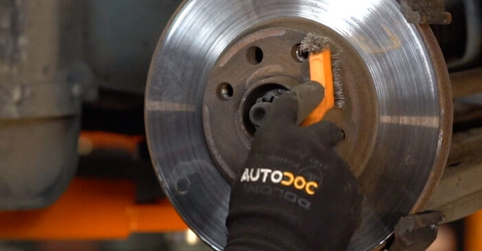 Replacing Brake Discs on Opel Astra F 70 2002 1.7 DTI 16V (F70) by yourself