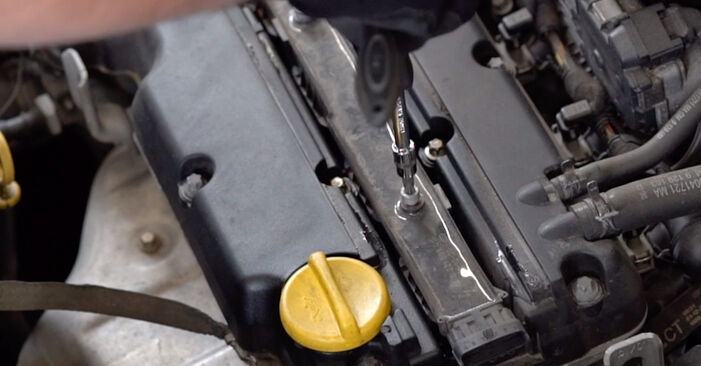 Sustitución de Bujía de Encendido en un Opel Meriva B 1.7 CDTI (75) 2012: manuales de taller gratuitos