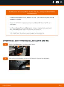 Sostituzione di Filtro Antipolline Skoda Yeti 5l 2.0 TDI 4x4