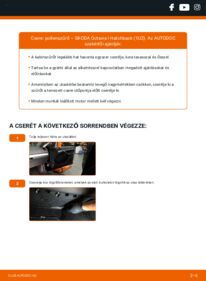 Hogyan végezze a cserét: 1.9 TDI Skoda Octavia 1 Utastér levegő szűrő