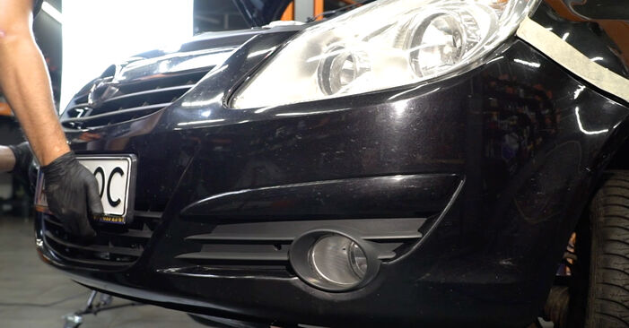 Jak zdjąć i wymienić Lampy przednie Opel Corsa D Van 1.6 (L08) 2010 - łatwe w użyciu instrukcje online