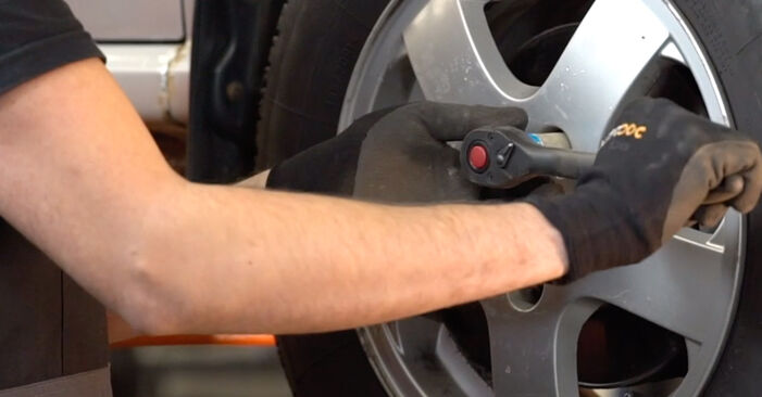Changing Brake Pads on SKODA FABIA (6Y2) 1.9 TDI RS 2002 by yourself