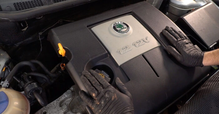 Rapid Hatchback (NH3) 1.6 TDI 2023 Filtr oleju instrukcje warsztatowe samodzielnej wymiany