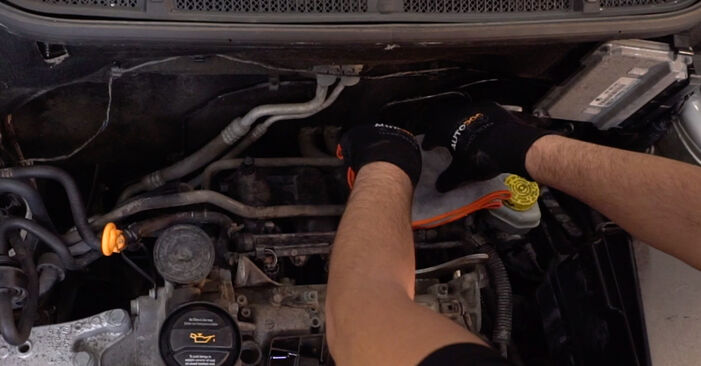 Cómo reemplazar Filtro de Aceite en un SKODA Rapid Hatchback (NH3) 1.6 TDI 2013 - manuales paso a paso y guías en video