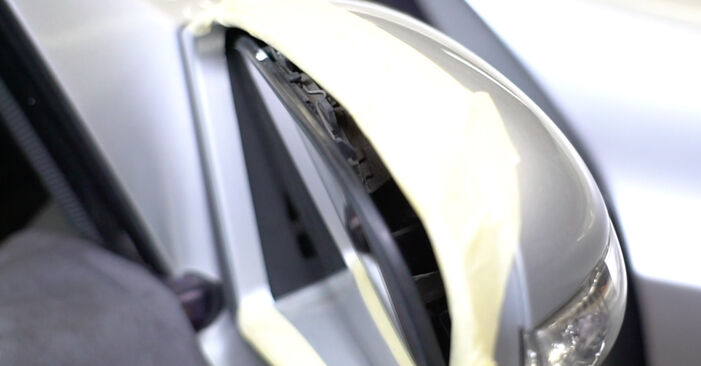 2003 Mercedes S203 wymiana Szkło lusterka zewnętrznego: darmowe instrukcje warsztatowe