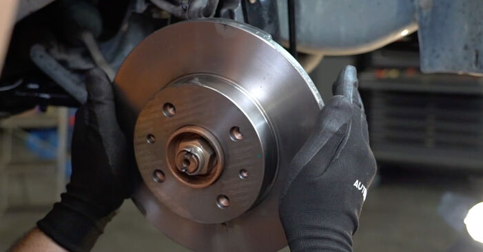 Changing Brake Discs on FIAT Cinquecento Box Body / Hatchback (170) 0.9 iE (170CF) 1994 by yourself
