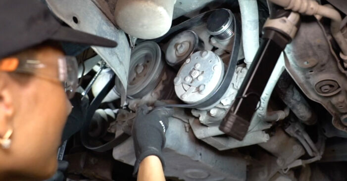 Changing Poly V-Belt on FORD ESCORT '95 Box (AVL) 1.8 TD 1998 by yourself