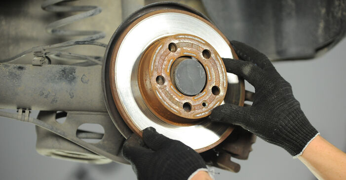Changing of Brake Discs on VW Polo 9n Saloon 2010 won't be an issue if you follow this illustrated step-by-step guide