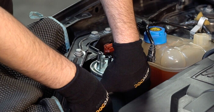 Fiat Linea 323 1.6 (323.AXF1A) 2013 Kraftstofffilter wechseln: wie schwer ist es, selbst zu reparieren - Downloaden Sie sich illustrierte Anleitungen