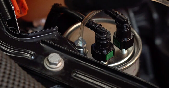 FIAT QUBO 1.4 (225AXA1A) Kraftstofffilter ersetzen: Tutorials und Video-Wegleitungen online