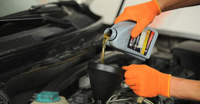 Filtr oleju w VOLVO V40 Hatchback (525, 526) 2.0 D3 2013 samodzielna wymiana - poradnik online