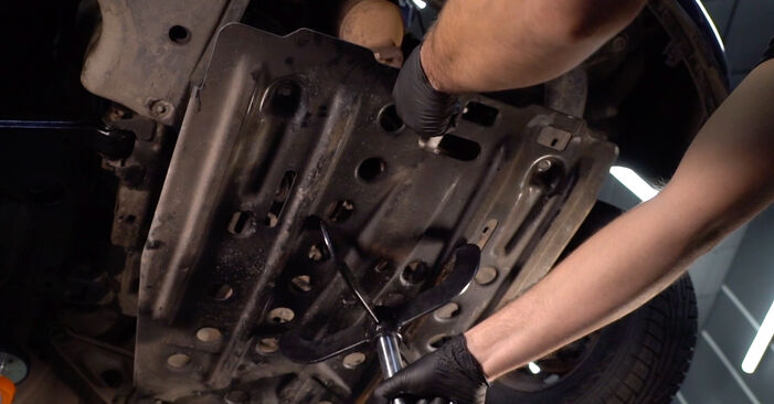 Wie schmierig ist es, selber zu reparieren: Getriebeöl und Verteilergetriebeöl beim Opel Astra H Limousine 1.6 (L69) 2013 wechseln – Downloaden Sie sich Bildanleitungen