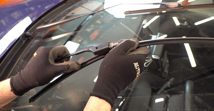 Changing Wiper Blades on PEUGEOT 208 Van (CR_) 1.2 VTI 82 / PureTech 82 (CRHMZ6, CRHMRP) 2015 by yourself