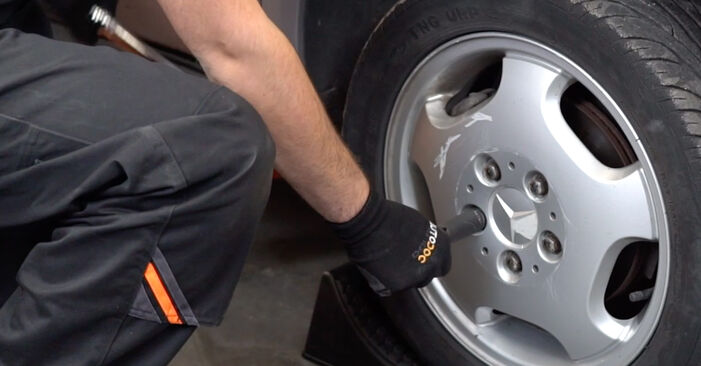 How to change Brake Calipers on Mercedes A124 1993 - free PDF and video manuals
