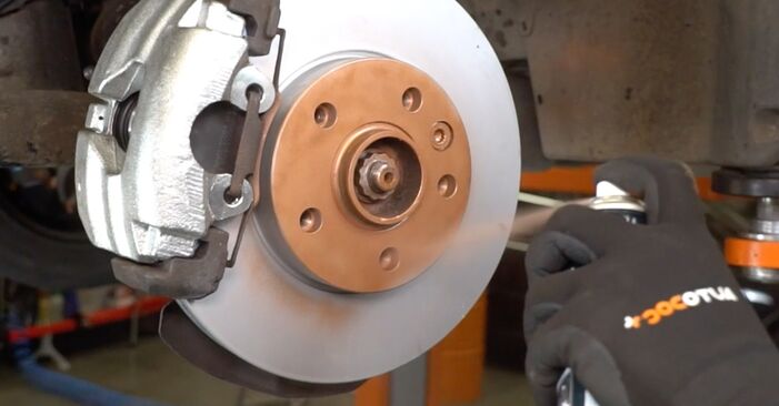 How to replace VW Transporter VI Minibus (SGB, SGG, SGJ) 2.0 TDI 2016 Brake Discs - step-by-step manuals and video guides
