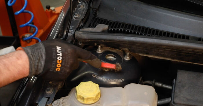 Hvordan skifte Støtdemper på Ford Fiesta Mk5 Van 2003 – gratis PDF- og videoveiledninger