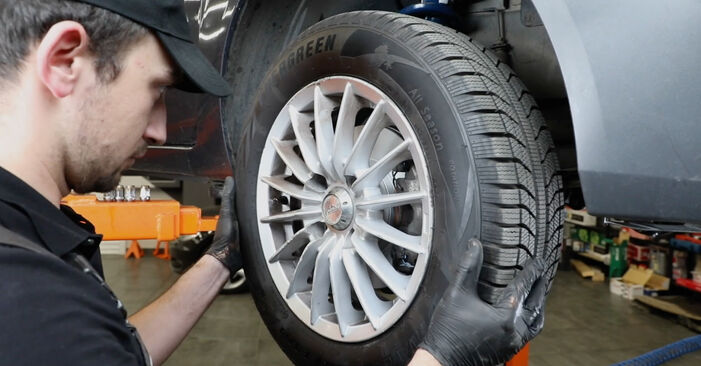 Vanskelighetsgrad: Bytte av Støtdemper på Ford Fiesta Mk5 Van 1.6 TDCi 2009 – last ned illustrert veiledning