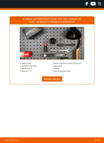 Jak provést výměnu: Olejovy filtr CR-Z (ZF) 1.5 IMA (ZF1)