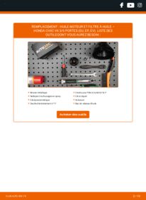 Comment effectuer un remplacement de Filtre à Huile 1.6 i (EP2, EU8, EU6) Honda Civic eu7