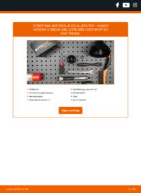 Slik bytter du Oljefilter 2.0 i 16V Honda Accord 4