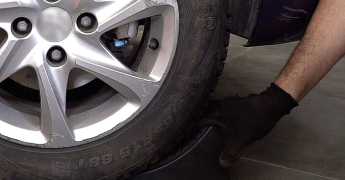 How to remove OPEL MERIVA 1.6 CDTI (75) 2014 Brake Pads - online easy-to-follow instructions