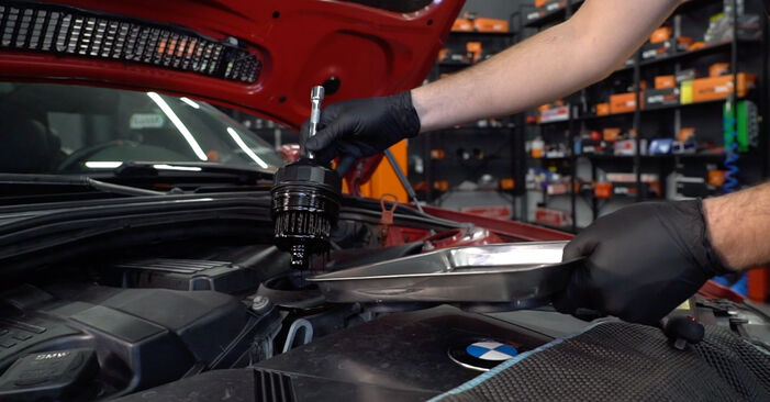 Wie man Ölfilter beim BMW X1 (E84) 2014 auswechselt – Downloaden Sie sich PDF-Tutorials und Videoanleitungen herunter