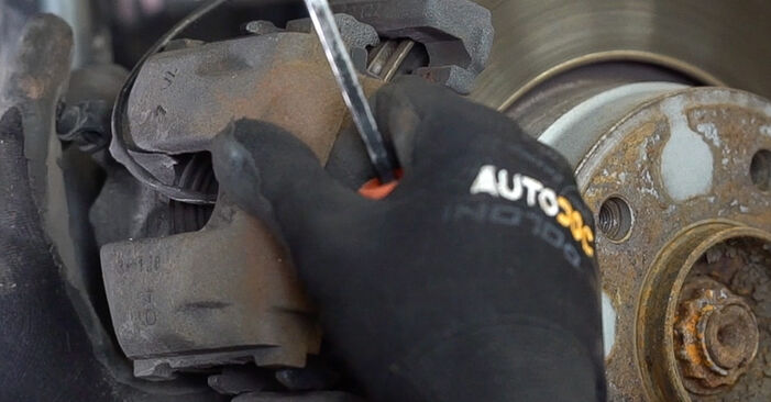 Changing of Brake Pads on BMW E36 Compact 1995 won't be an issue if you follow this illustrated step-by-step guide