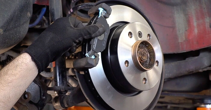 DIY replacement of Brake Pads on BMW 3 Coupe (E36) 328i 2.8 1998 is not an issue anymore with our step-by-step tutorial
