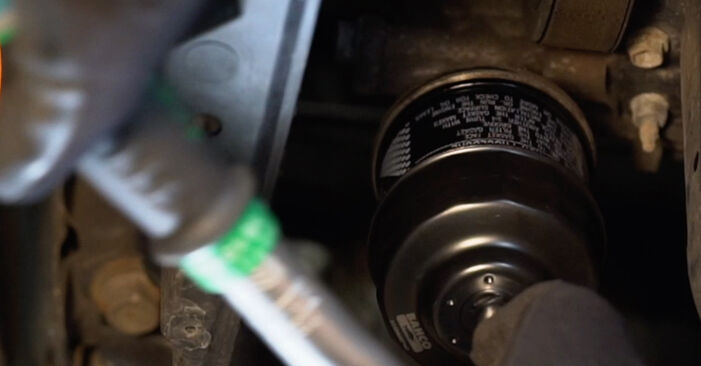Changing of Oil Filter on Matrix E130 2004 won't be an issue if you follow this illustrated step-by-step guide