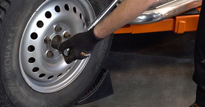 How to remove VW TRANSPORTER 1.9 D 1994 Shock Absorber - online easy-to-follow instructions