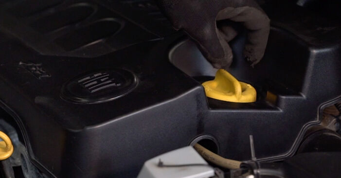 Wie man Ölfilter beim Fiat 500X 2014 wechselt - Gratis PDF- und Video-Tutorials
