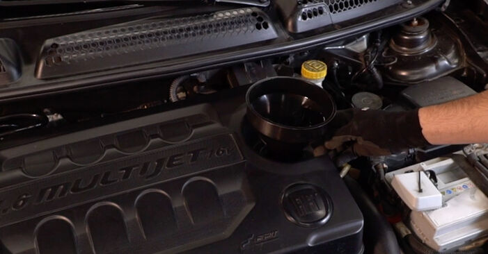 Svojpomocná výmena Olejový filter na aute Fiat 500X 2024 1.6 D Multijet (334AXA1B, 334AXA11)
