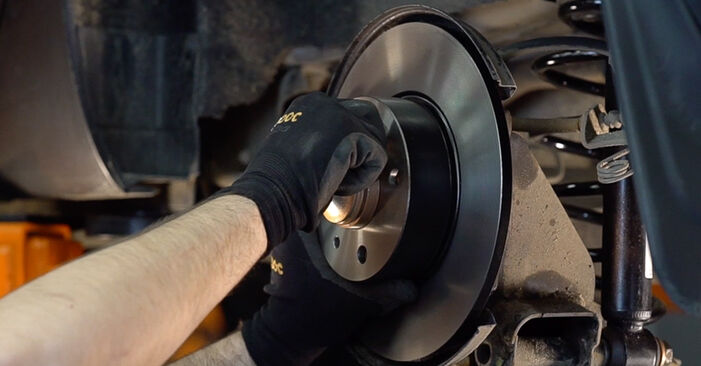 How to change Brake Discs on FIAT Bravo II Kastenwagen (198) 2008 - free PDF and video manuals