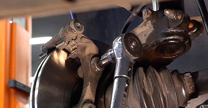 Vanskelighetsgrad: Bytte av Bremseskiver på Peugeot 206 SW 1.1 2008 – last ned illustrert veiledning