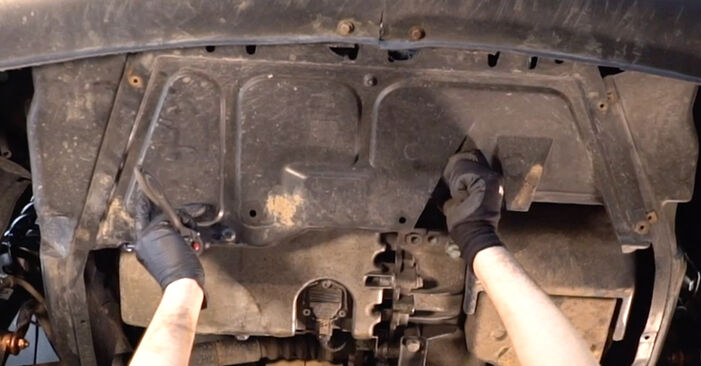 Wie man VW Caddy I Pickup (14) 1.6 D 1980 Ölfilter wechselt - Schritt-für-Schritt-Leitfäden und Video-Tutorials