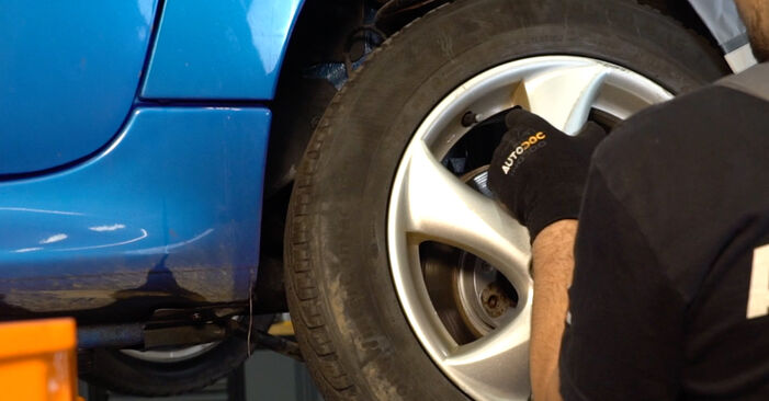 Wie kompliziert ist es, selbst zu reparieren: Stoßdämpfer am Peugeot 206 2A/C 2.0 S16 2004 ersetzen – Laden Sie sich illustrierte Wegleitungen herunter