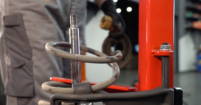 Wie kompliziert ist es, selbst zu reparieren: Stoßdämpfer am Peugeot 206+ 1.4 HDi eco 70 2010 ersetzen – Laden Sie sich illustrierte Wegleitungen herunter