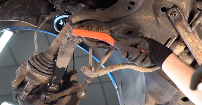 How to replace PEUGEOT 206 Hatchback (2A/C) 1.4 i 1999 Control Arm - step-by-step manuals and video guides