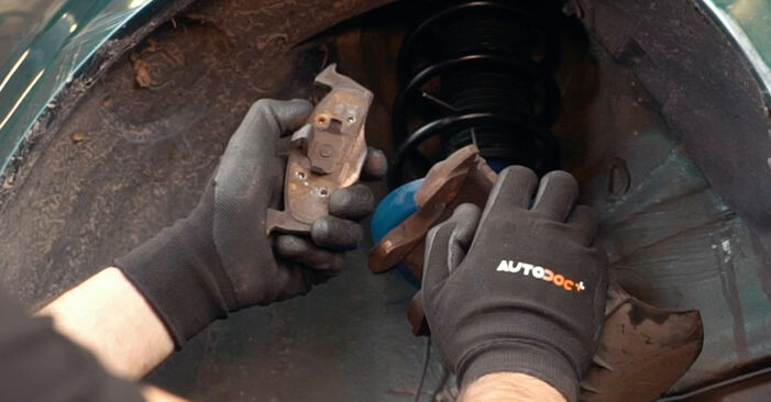 Changing of Brake Pads on VW Fox 5z1 2011 won't be an issue if you follow this illustrated step-by-step guide