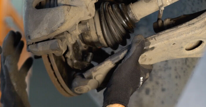 Wie kompliziert ist es, selbst zu reparieren: Stoßdämpfer am Volvo S40 mk2 1.6 2010 ersetzen – Laden Sie sich illustrierte Wegleitungen herunter