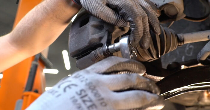 Wie schmierig ist es, selber zu reparieren: Bremsbeläge beim Honda CRZ ZF 1.5 IMA (ZF1) 2016 wechseln – Downloaden Sie sich Bildanleitungen