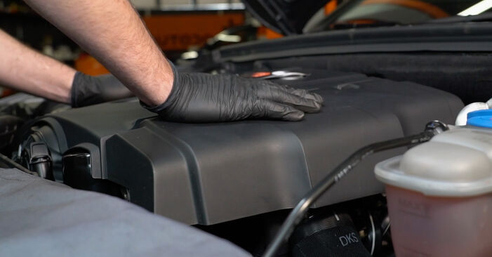 Schrittweise Anleitung zum eigenhändigen Ersatz von Audi A5 B8 Cabrio 2013 2.0 TDI Ölfilter