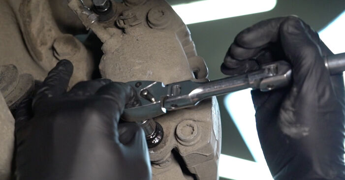 How to replace Brake Pads on AUDI Q5 (8RB) 2013: download PDF manuals and video instructions
