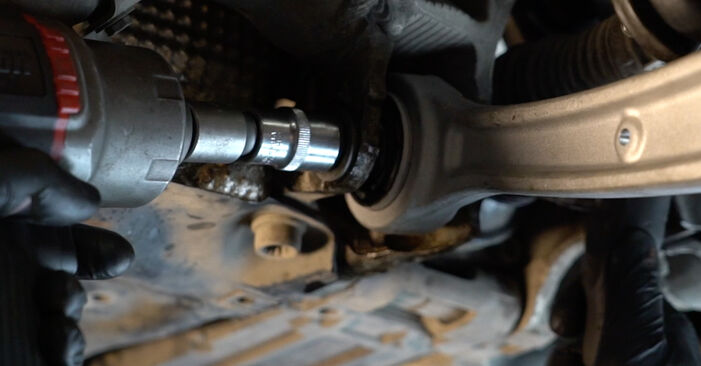 Wie kompliziert ist es, selbst zu reparieren: Querlenker am Audi A5 8ta 2.0 TDI 2015 ersetzen – Laden Sie sich illustrierte Wegleitungen herunter