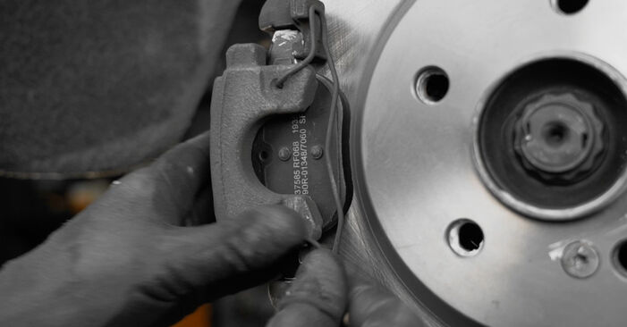 Schrittweise Anleitung zum eigenhändigen Ersatz von SLR R199 2019 5.4 Verschleißanzeige Bremsbeläge