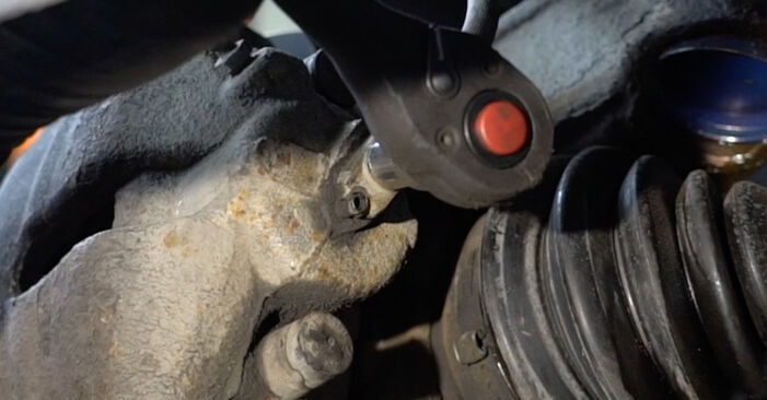 Wie schmierig ist es, selber zu reparieren: Bremssattel beim Skoda Fabia Praktik 1.4 2007 wechseln – Downloaden Sie sich Bildanleitungen